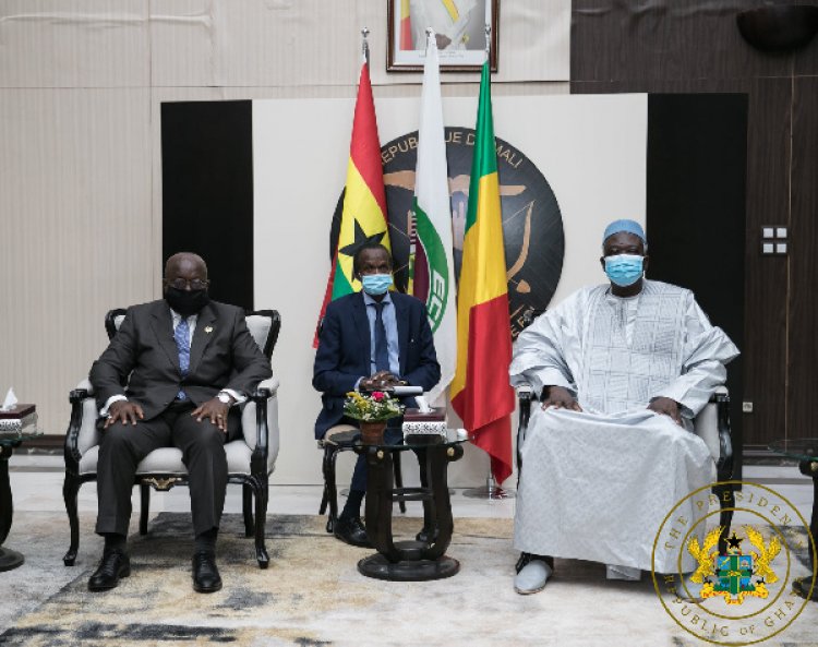 Mali’s interim President applauds Akufo-Addo for helping solve Political Impasse