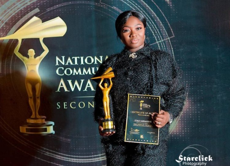 On fire Stacy Amoateng bags another set of awards
