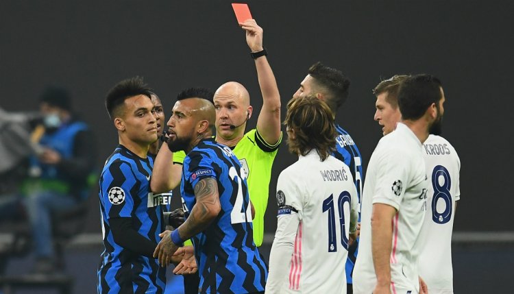Vidal's impolite words which got him sent off in Champions League revealed