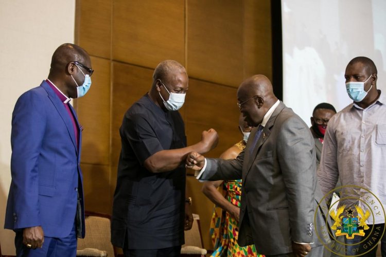 Akufo-Addo, Mahama Sign Peace Pact