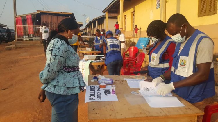 Election 2020: Hon Francisca Oteng Mensah casts vote at Bronum Electoral Area