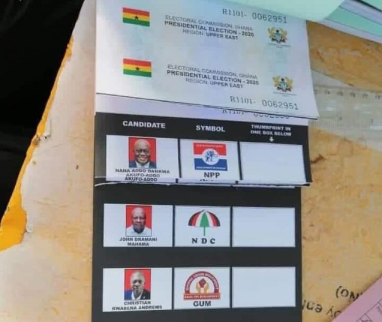 Election 2020: Akufo Addo's picture torn out to depict Mahama as Number 1 in Awuku Senya West