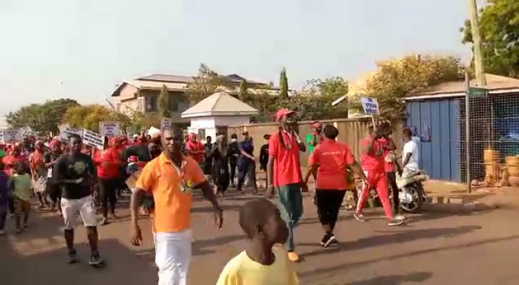 NDC supporters protest against EC in Tamale