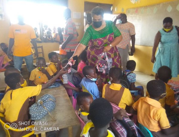 MP for Awutu Senya West visits Basic Schools in her constituency