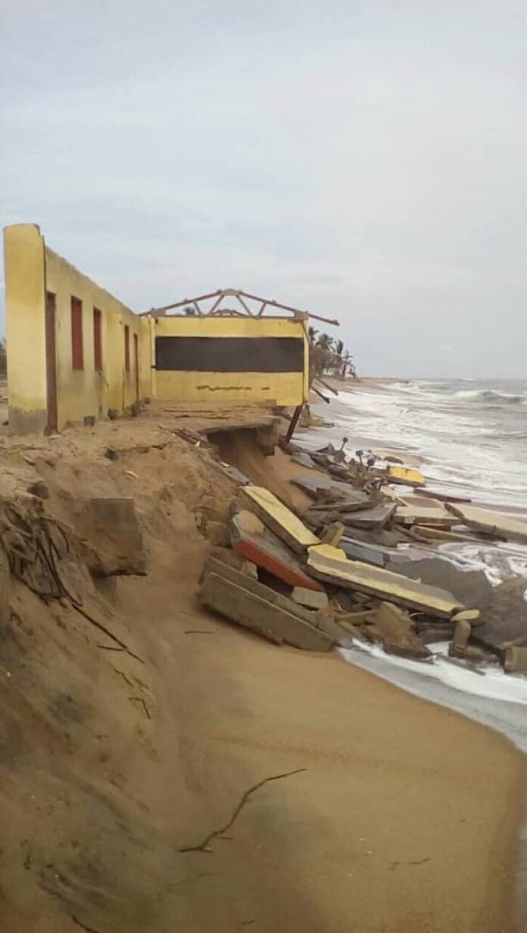 Residents of Keta Municipality wrestle tidal waves for survival