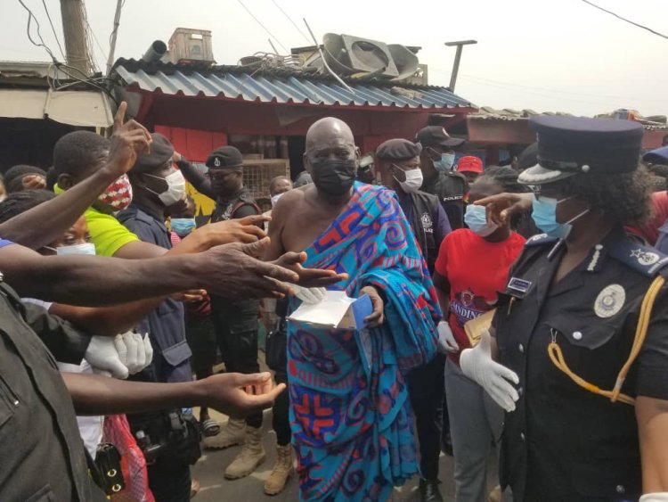 Oguaa Traditional Council Distributes Over 1,000 Nose Mask To Residents In Cape Coast