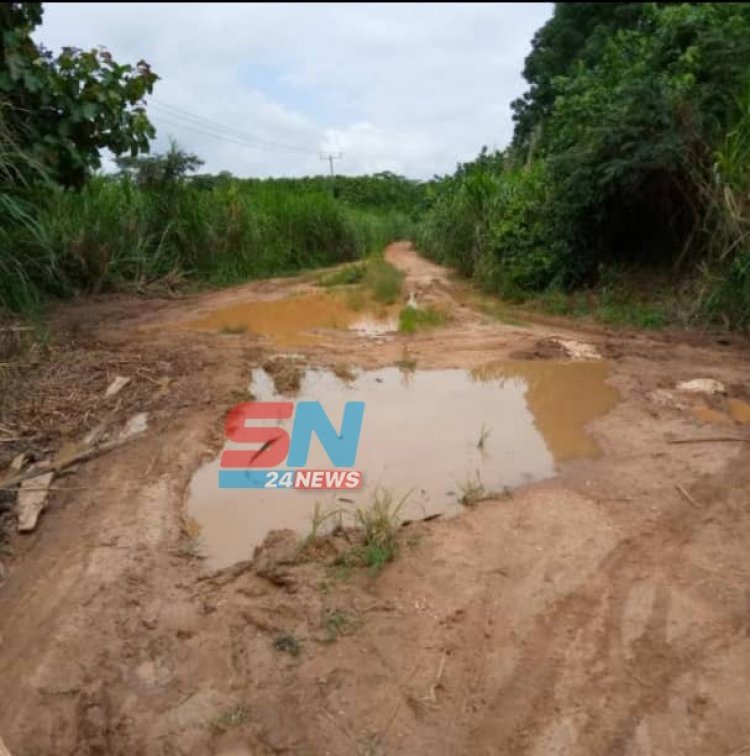 Contractor abandons Asensu –Dwain deplorable road, Assembly member calls for immediate action 