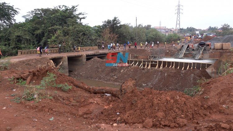 Contractor's bridge-split at Esereso causes upset in residents daily activities
