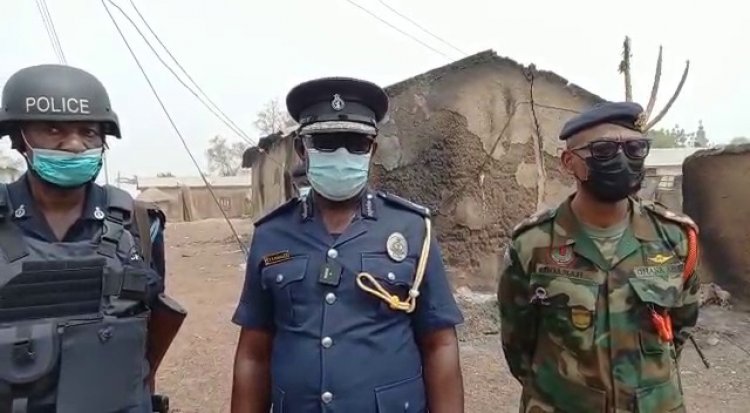 Tamale Police Command Visits Yong Dakpem Yili Community After Several Houses Burnt down