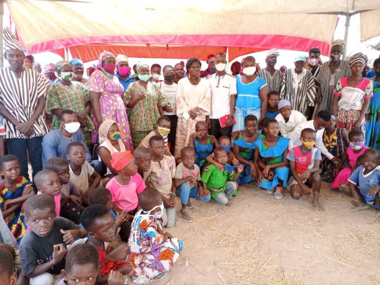 NGO Donate Borehole to the Apuwongo community in Upper East Region