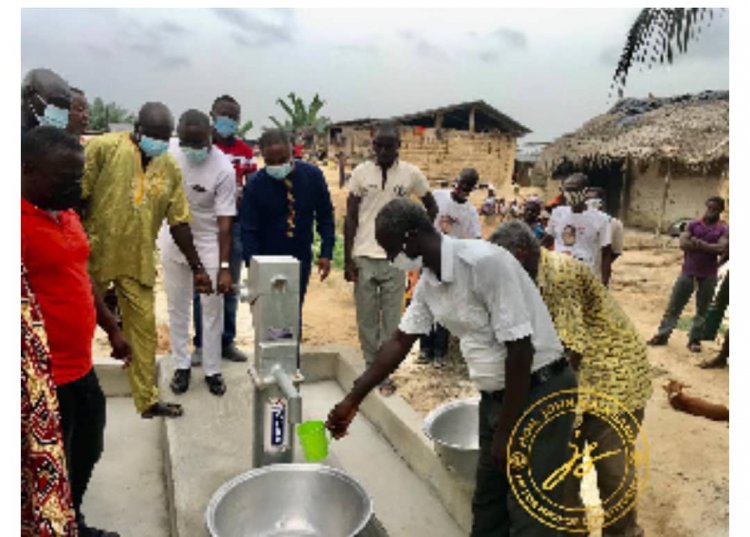 Mpohor MP Commissions Boreholes in Obokrom and Addaekrom Communities
