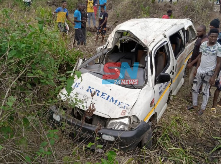 Four feared Dead, others in critical condition in a motor accident on the Cape Coast-Twifo Praso highway