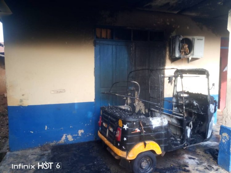 Fire Consumes Asunafo South Police Station