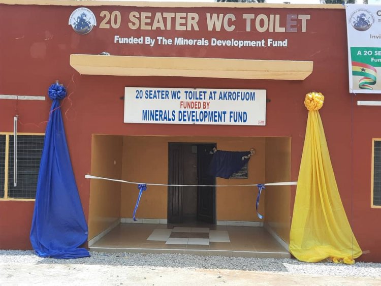 90-year-old toilet facility replaced through MDF at Adansi Akrofrom