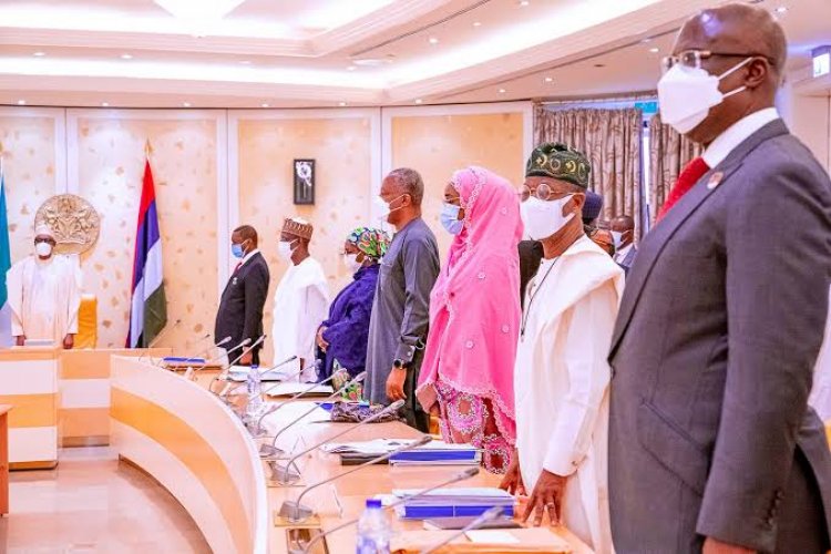 President Buhari Presides Over FEC At First Lady Conference Hall