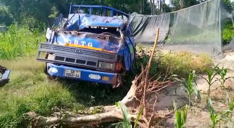 Ahafo Region team bus crash claims one live, 50 other injured 
