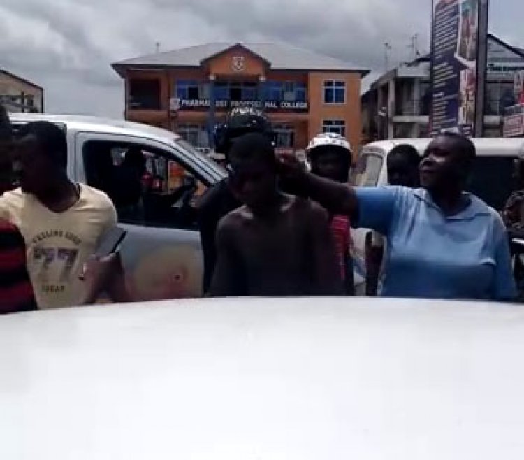 Man nearly lynched, stripped naked  at Kasoa in an attempt to steal a car