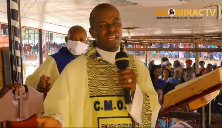Catholic Priest, Mbaka Reappears In Enugu State, Calls For Calm