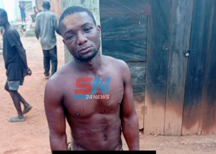 Ekumfi Dunkwa arrest goat thief, lynch and strip him naked