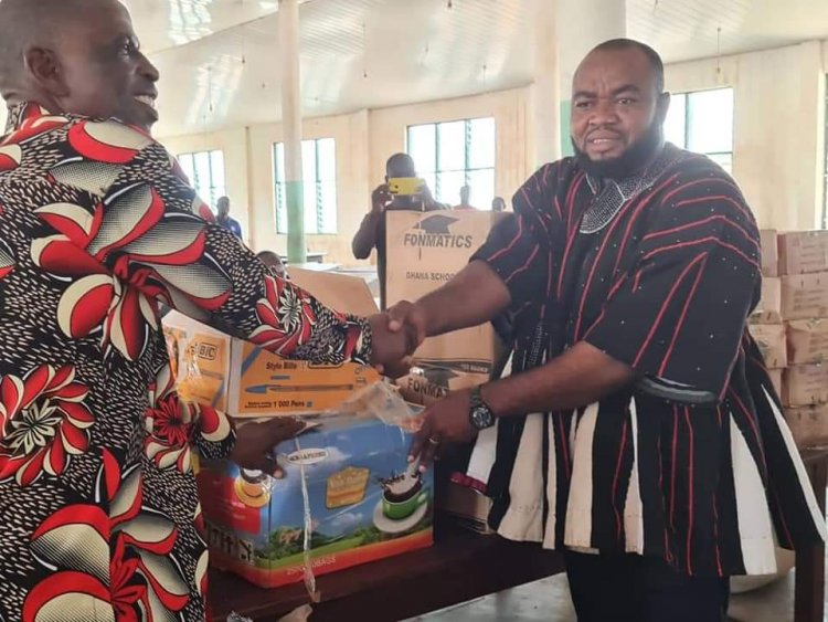 MP for Sissela West Donates Items to Hilla Limann SHS, After Heavy Down Pour