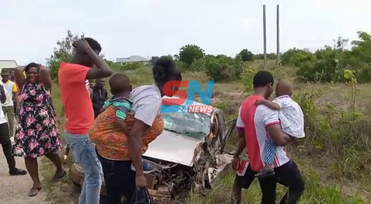 VIDEO: 29 persons Injured In Ghastly Accident at Gomoa Okyereko Junction