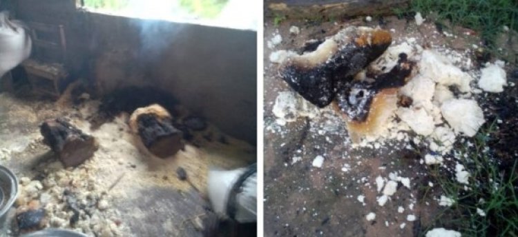 Wee Somokers Burn Stored School Feeding Foods into Ashes