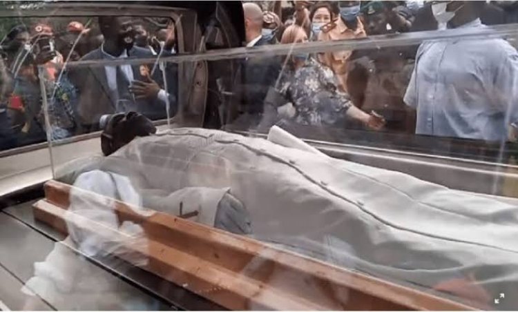 TB Joshua’s Corpse Arrives Synagogue Church For Lying-In-State