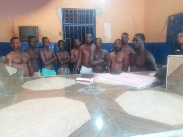 Police In Upper East Arrest Thirty Four(34 ) in a don Swoop