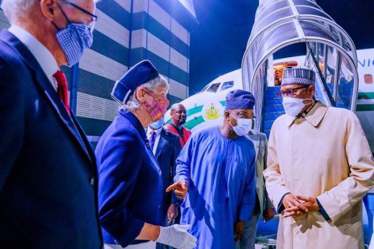 President Buhari Arrives In London For Education Summit, Medical Check-up