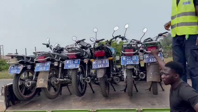 Police impound 394  motorbikes in recent  operation
