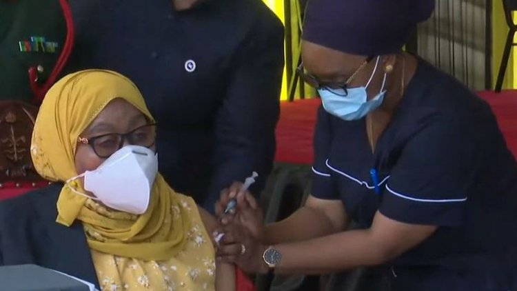 Tanzanian president gets coronavirus jab