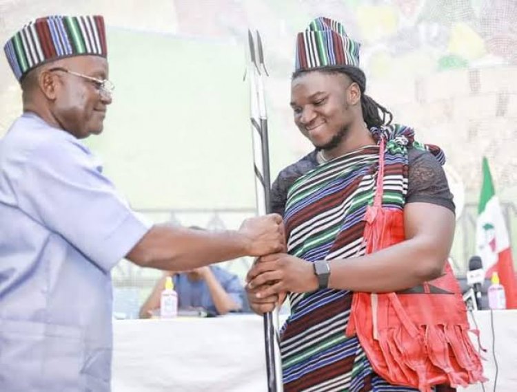 Nigerian Idol: Governor Ortom Decorates Francis Atela as Youth Ambassador