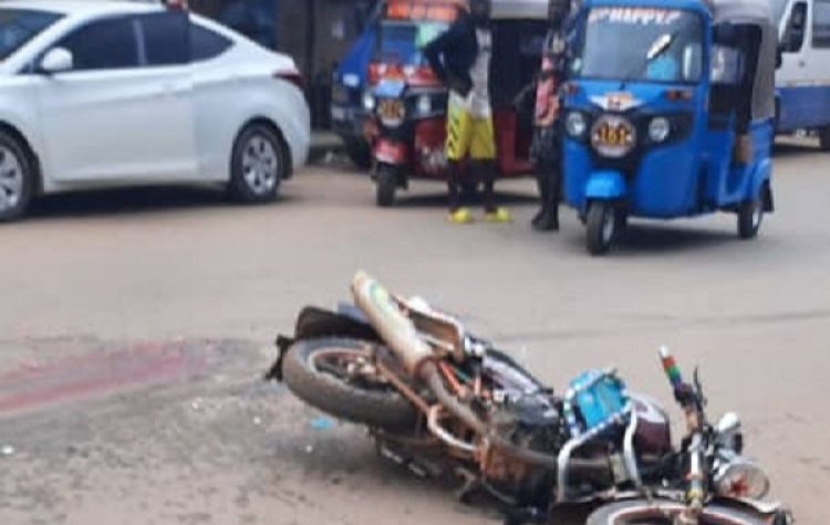 Toyota Bus Crushes Motor Rider to Death at Peduase