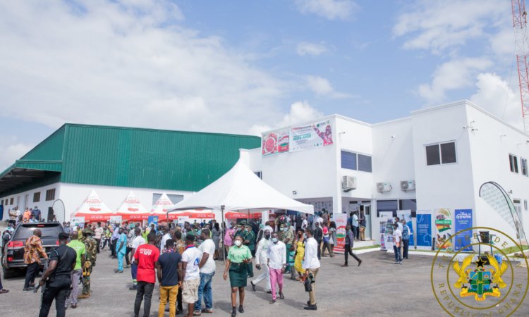 President Akufo-Addo commissions $16 Million Tomato Processing Factory in Domfete