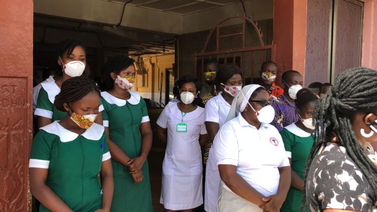 Ajumako Nurses weep that their lives are in danger