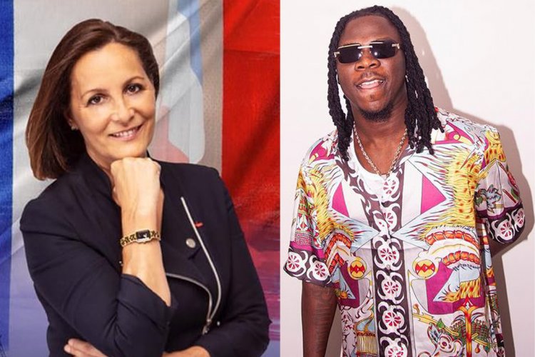 French Ambassador to Ghana Anne Sophie dances to Stonebwoy's  'Sobolo' Song in Video