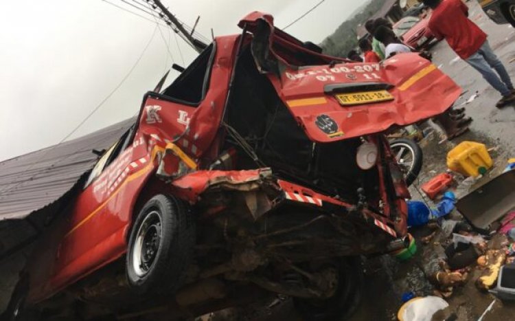 Adeiso Car Crash: one dead, Pregnant Woman in critical condition, over 25 Injured