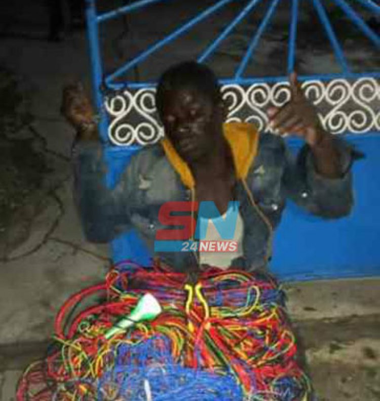 Cable thief Spends Overnight In Uncompleted Building 