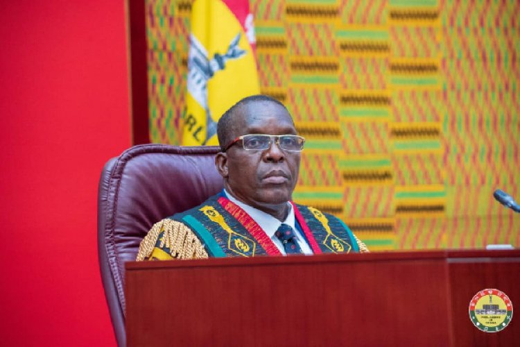 Bagbin forbids hanging Mahama's Portrait in his Office