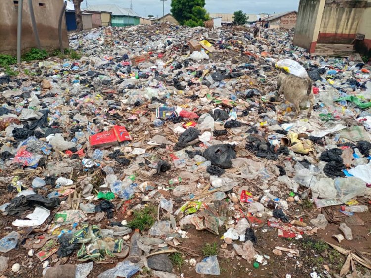 Rubbish Blocks Toilet Entry At Kakpayili Threatening The Health Of Residents