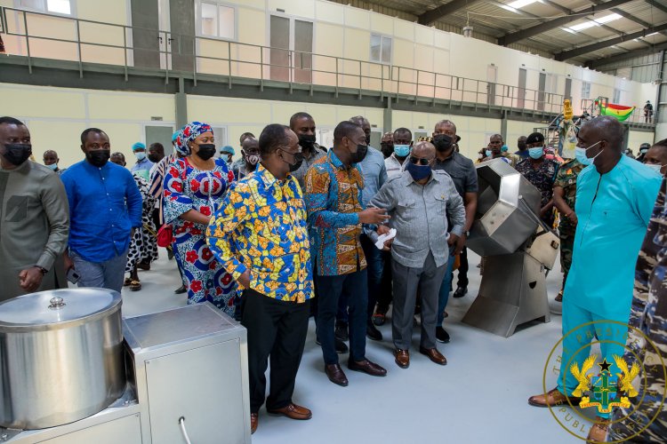 1D1F: Akufo-Addo commissions Yam, Cassava Processing factory in Krachi East