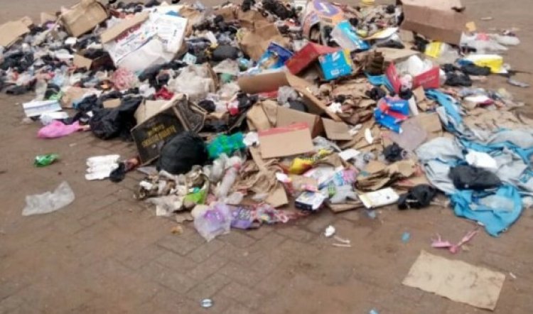 Abandoned refuse takes over Koforidua Lorry Terminal 