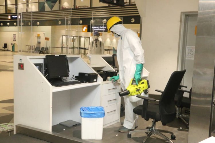 Airport Monthly Disinfection Operation must be Sustained