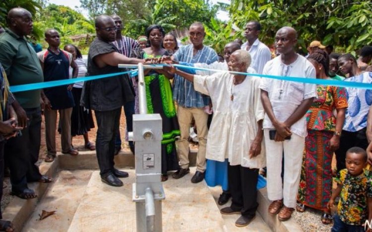 MP Donates Mechanized Borehole To 15 communities In Techiman South
