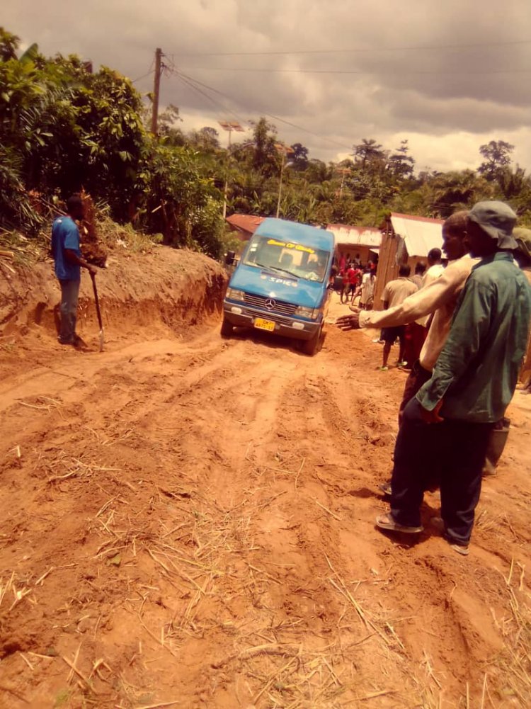 Traditional Priest renovates motorable road for people of Apentemadu