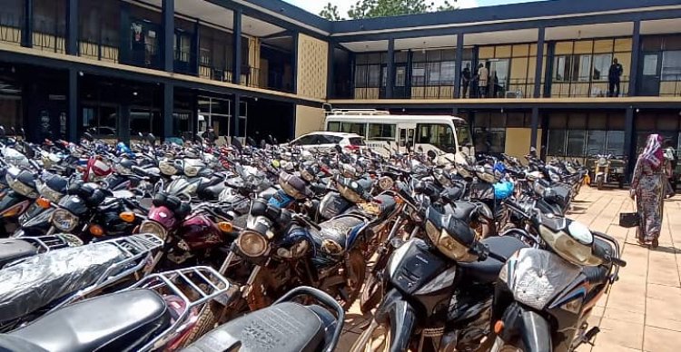 Police impounds 344 Motorbikes in Tamale