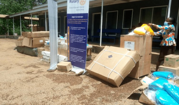 Rotary Club of Sunyani-Central Donate Medical Equipment's To 13 Health Facilities