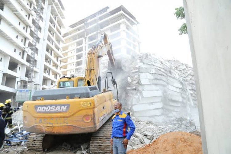 Ikoyi Collapsed Building: Owner Arrested For Building 21 Floors After Approval For 15