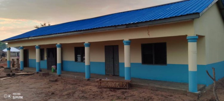 Kintampo North MP Commissions a 3-unit classroom block and Mosque at Nyombo