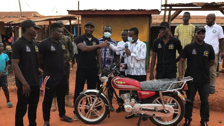 Oforikrom West Assembly Member donates motorbike to clampdown robbery